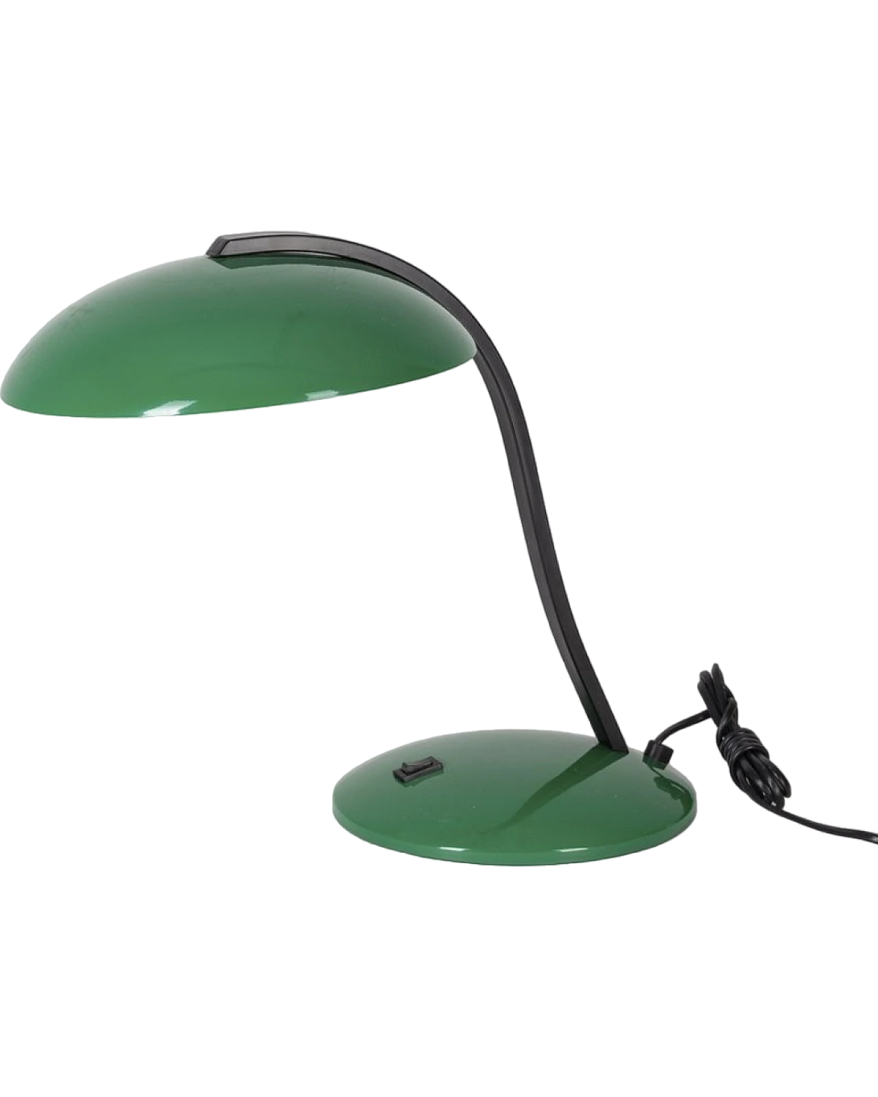 Table lamp in green metal by Veneta Lumi, 1980s 7