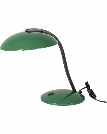 Table lamp in green metal by Veneta Lumi, 1980s