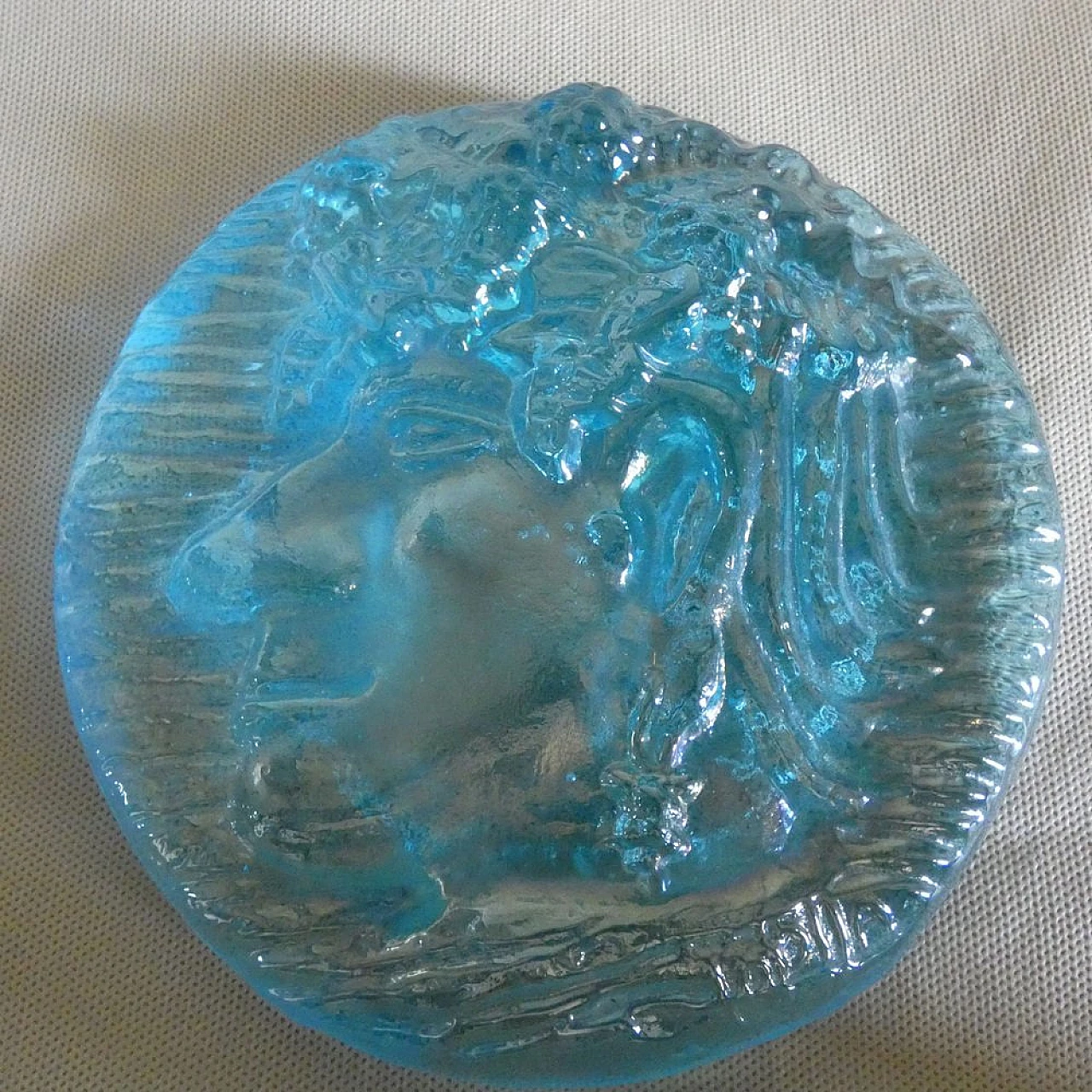 Bas-relief in Murano glass by Gianfranco Lai Olla, 1980s 2