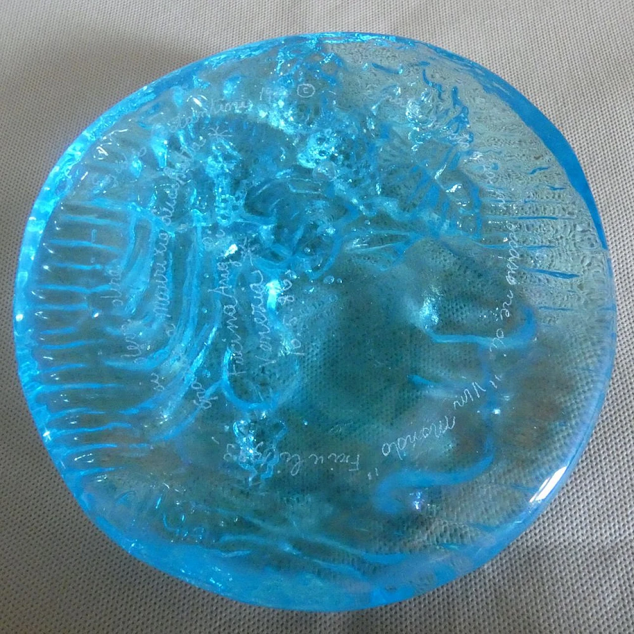 Bas-relief in Murano glass by Gianfranco Lai Olla, 1980s 3