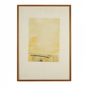 Luca Caccioni, Abstract composition, mixed media on paper, 1992