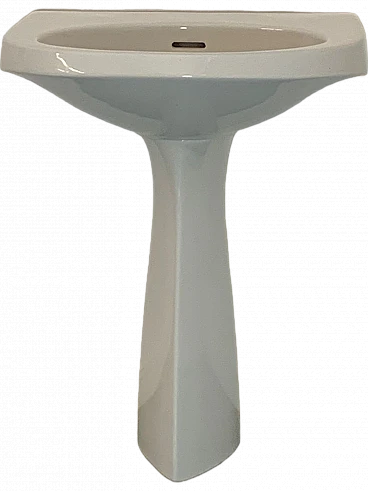 Gio Ponti washbasin with pedestal for Ideal Standard, 1960s