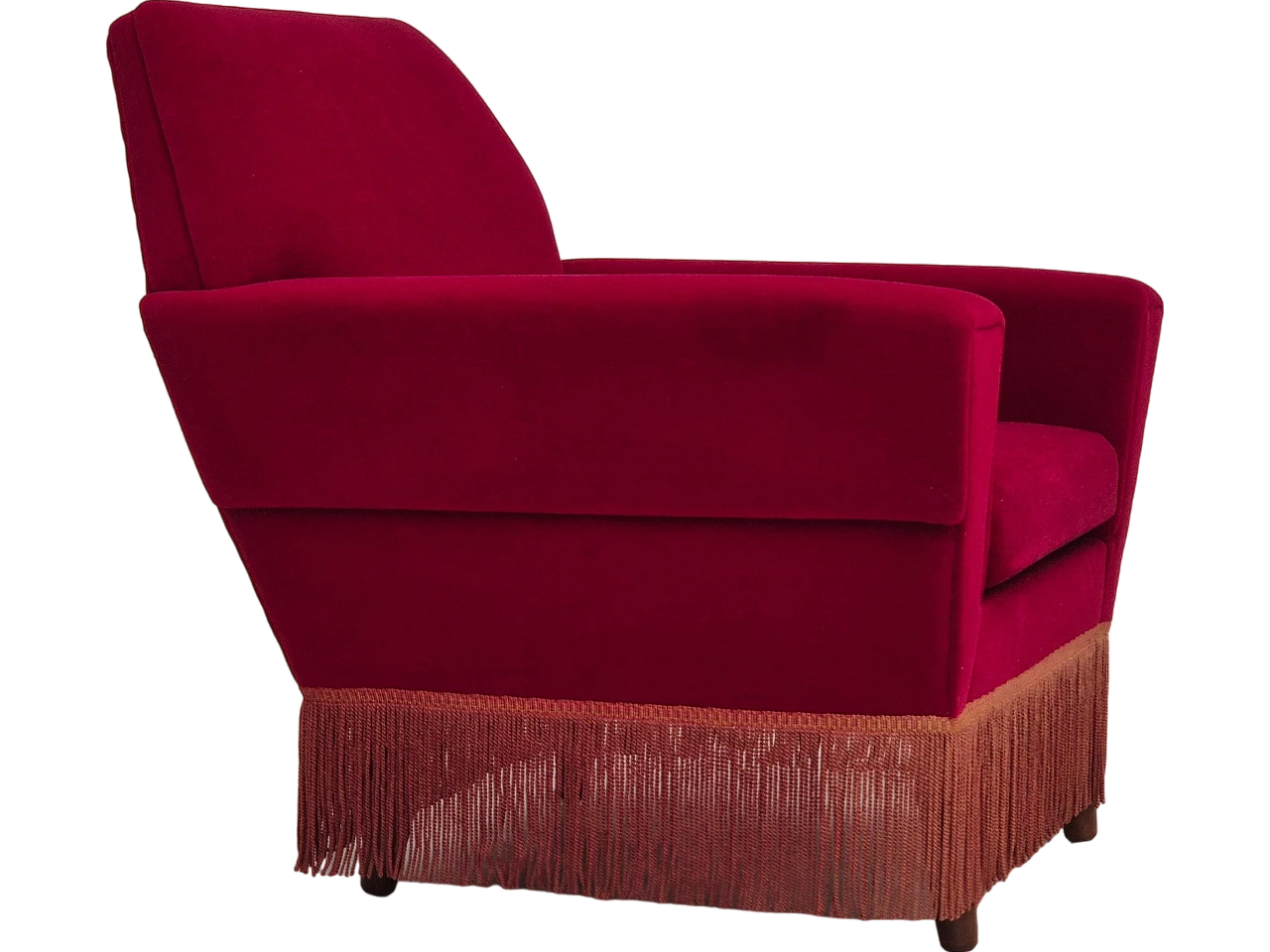 Danish velvet armchair by Ryesberg Møbler, 1970s 19