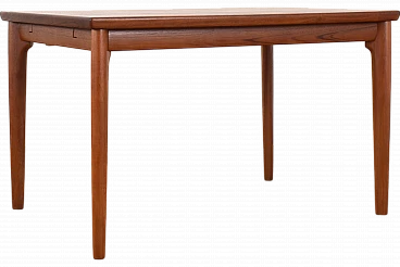 Danish teak extending dining table, 1960s