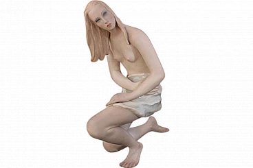 Grande scultura di nudo in ceramica di Ludovica Le Bertetti, anni '20