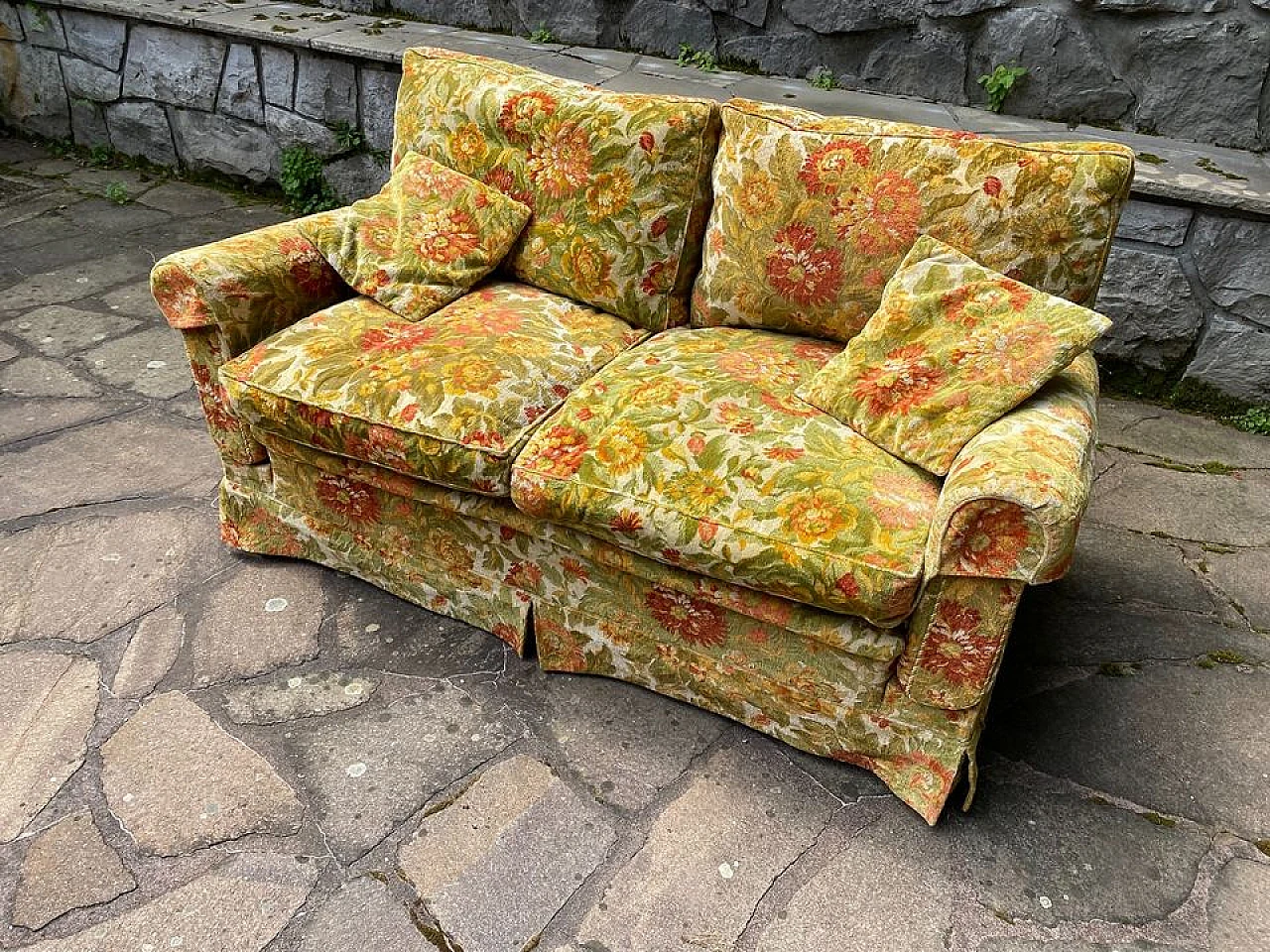 Pair of sofas with folding armrests, 1960s 2