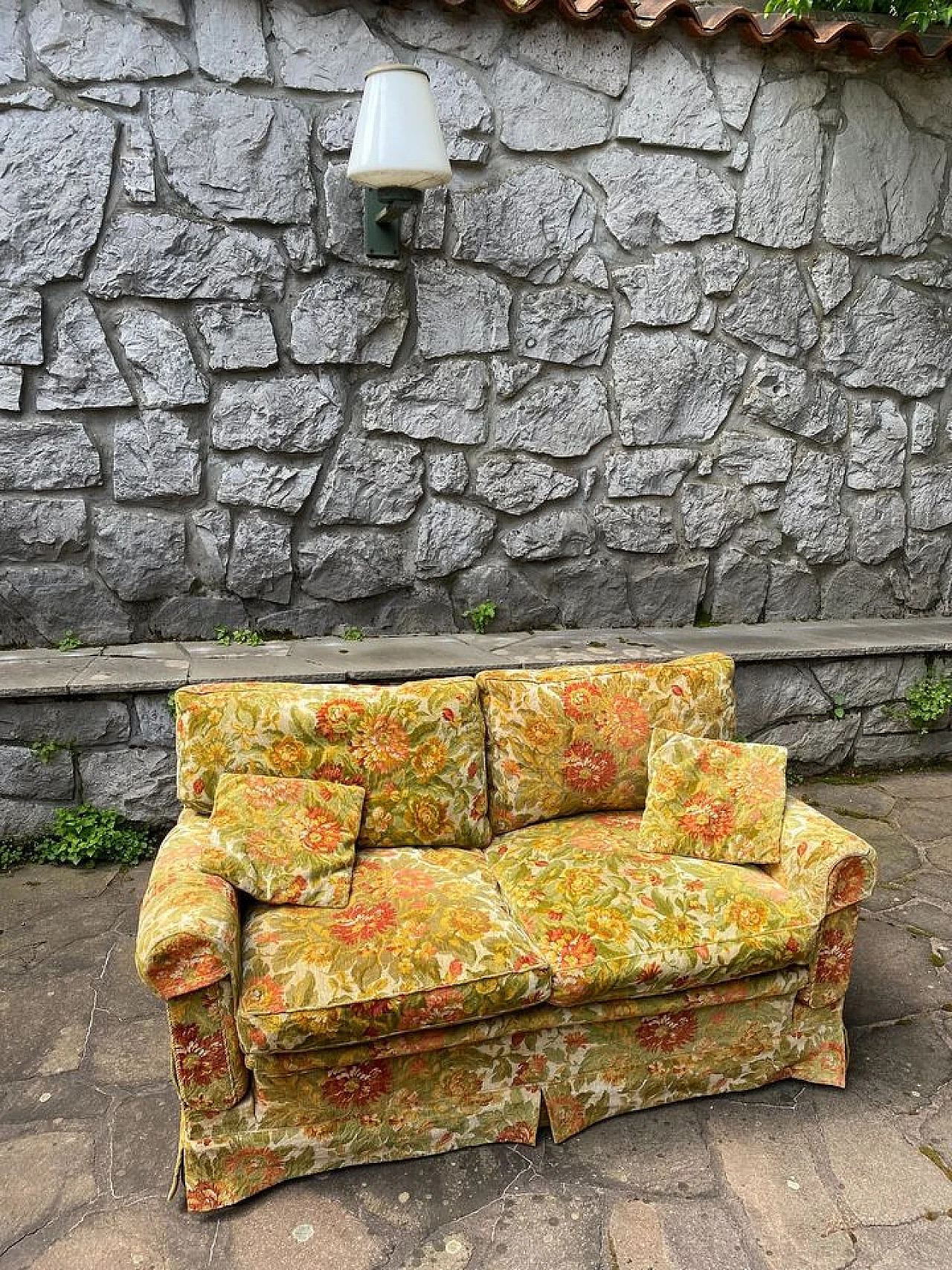 Pair of sofas with folding armrests, 1960s 4