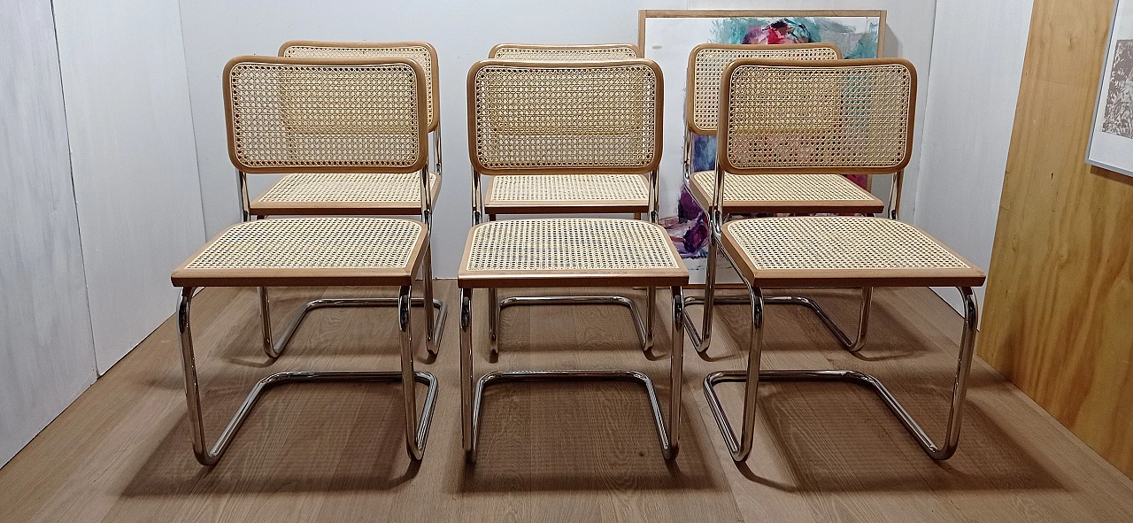 6 Cesca B3 chairs  by Mdf Italia, 2000s 1