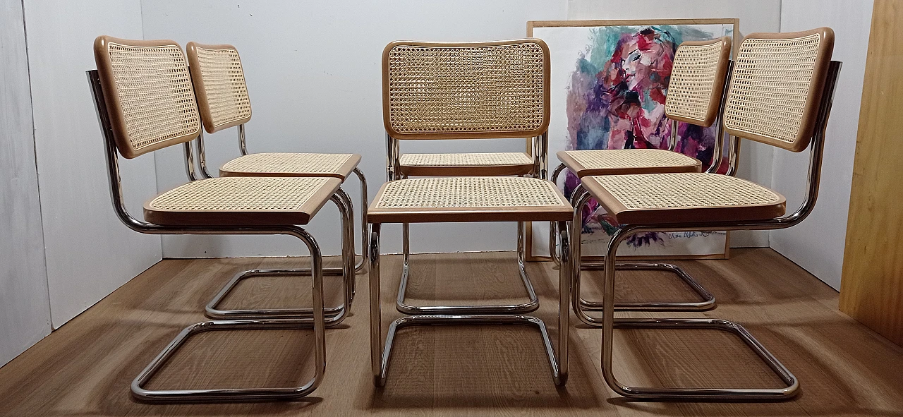 6 Cesca B3 chairs  by Mdf Italia, 2000s 3