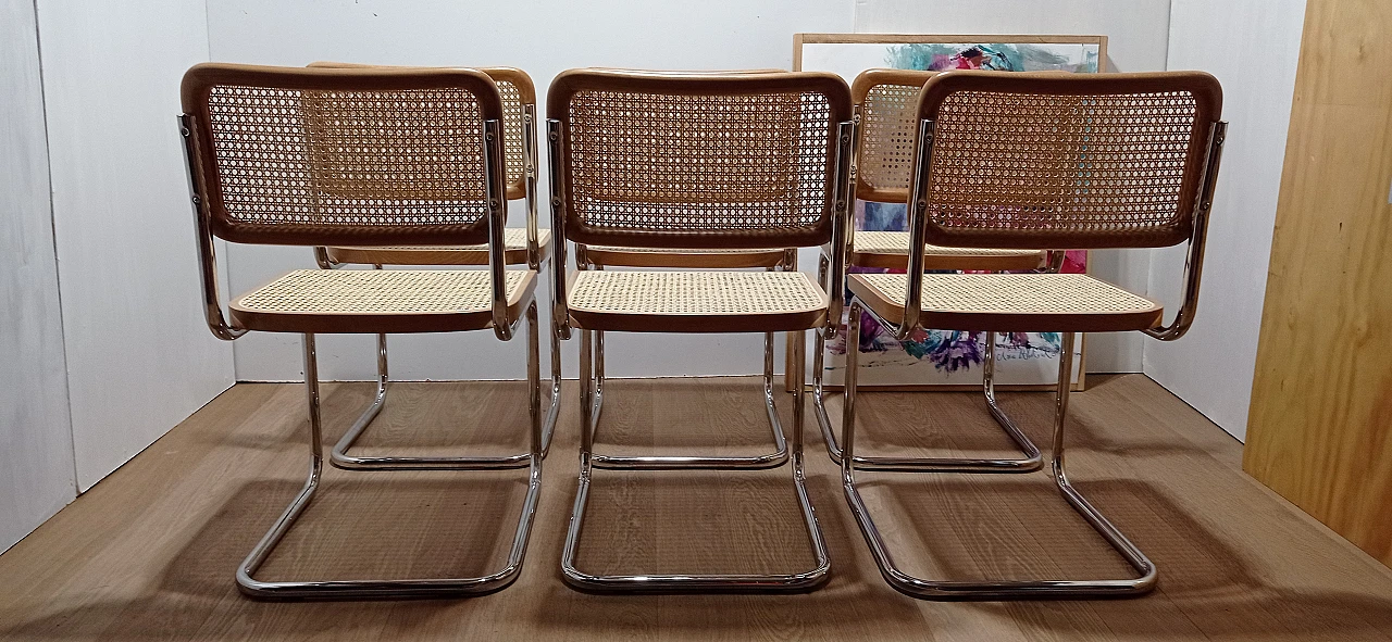 6 Cesca B3 chairs  by Mdf Italia, 2000s 4