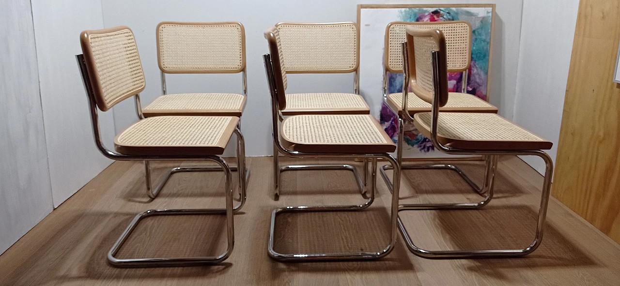 6 Cesca B3 chairs  by Mdf Italia, 2000s 5