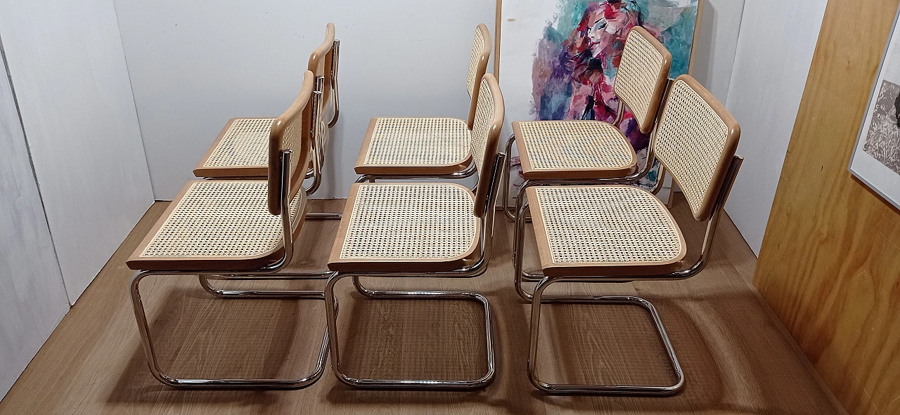 6 Cesca B3 chairs  by Mdf Italia, 2000s 6