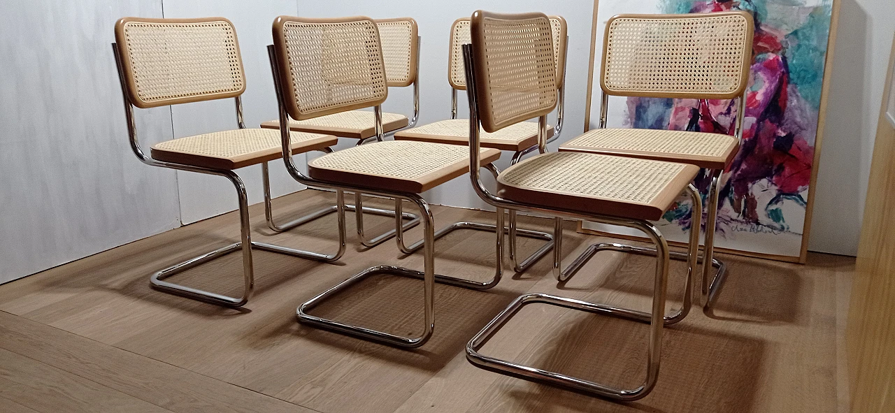 6 Cesca B3 chairs  by Mdf Italia, 2000s 8