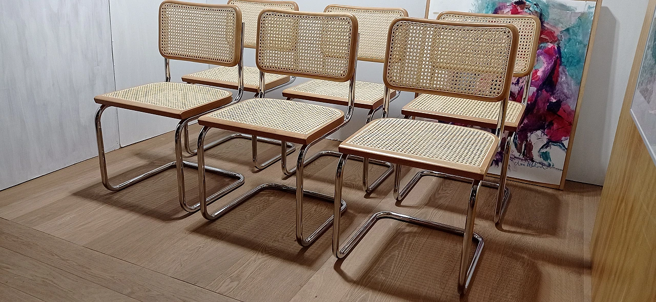 6 Cesca B3 chairs  by Mdf Italia, 2000s 9