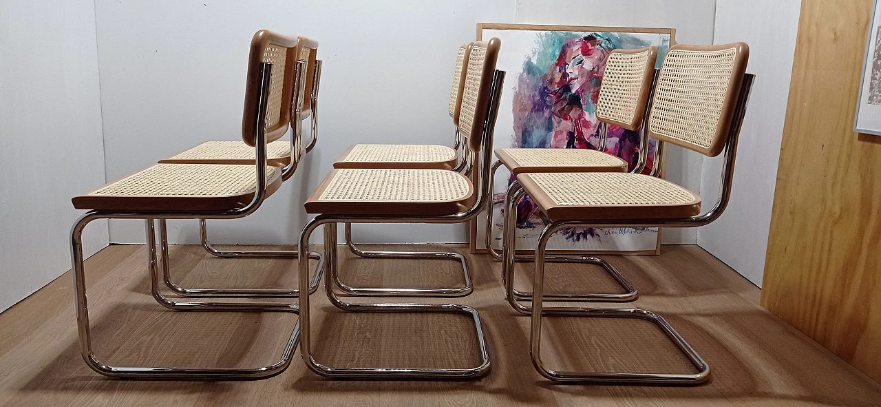 6 Cesca B3 chairs  by Mdf Italia, 2000s 10