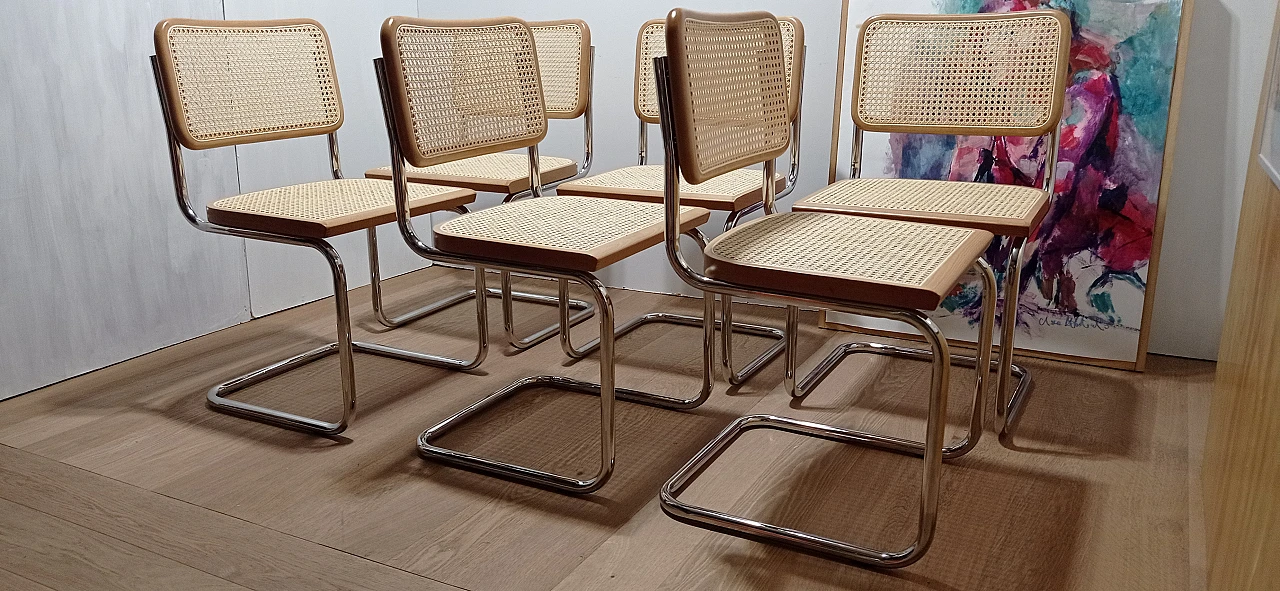 6 Cesca B3 chairs  by Mdf Italia, 2000s 44