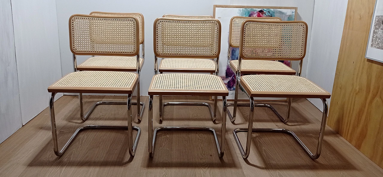 6 Cesca B3 chairs  by Mdf Italia, 2000s 56