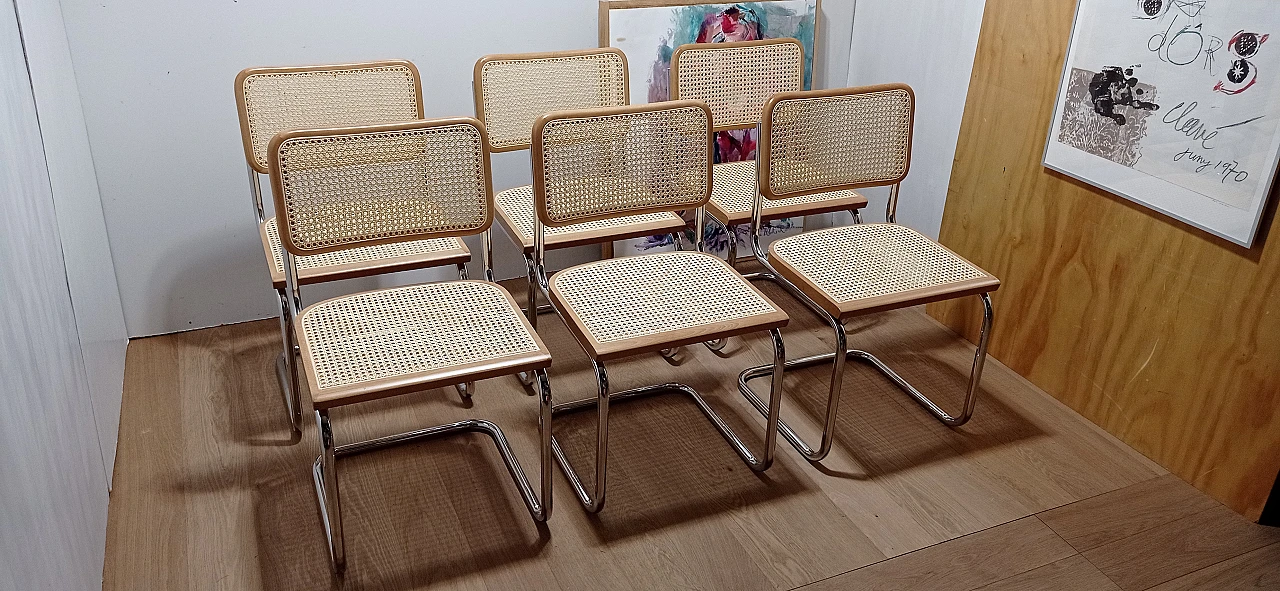 6 Cesca B3 chairs  by Mdf Italia, 2000s 60