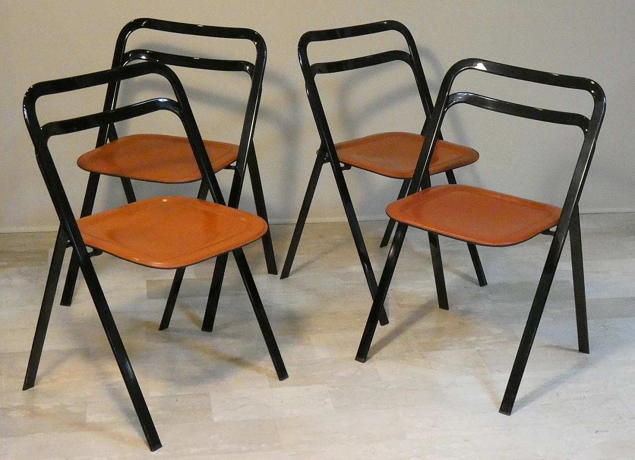 4 Folding chairs by Giorgio Cattelan for Cidue, 1980s 2