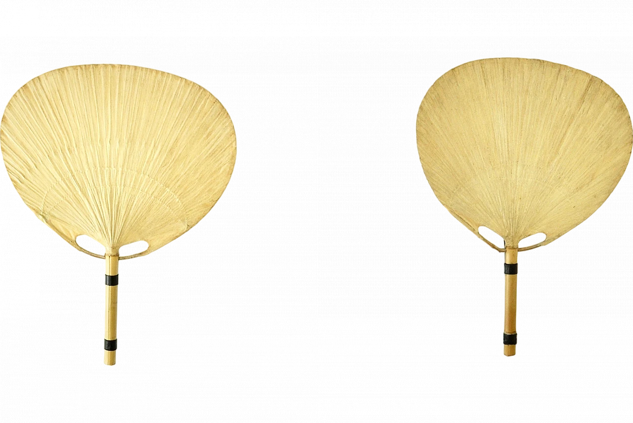 Pair of Wall Lamps "Uchiwa" by Ingo Maurer for M Design, 1970s 15