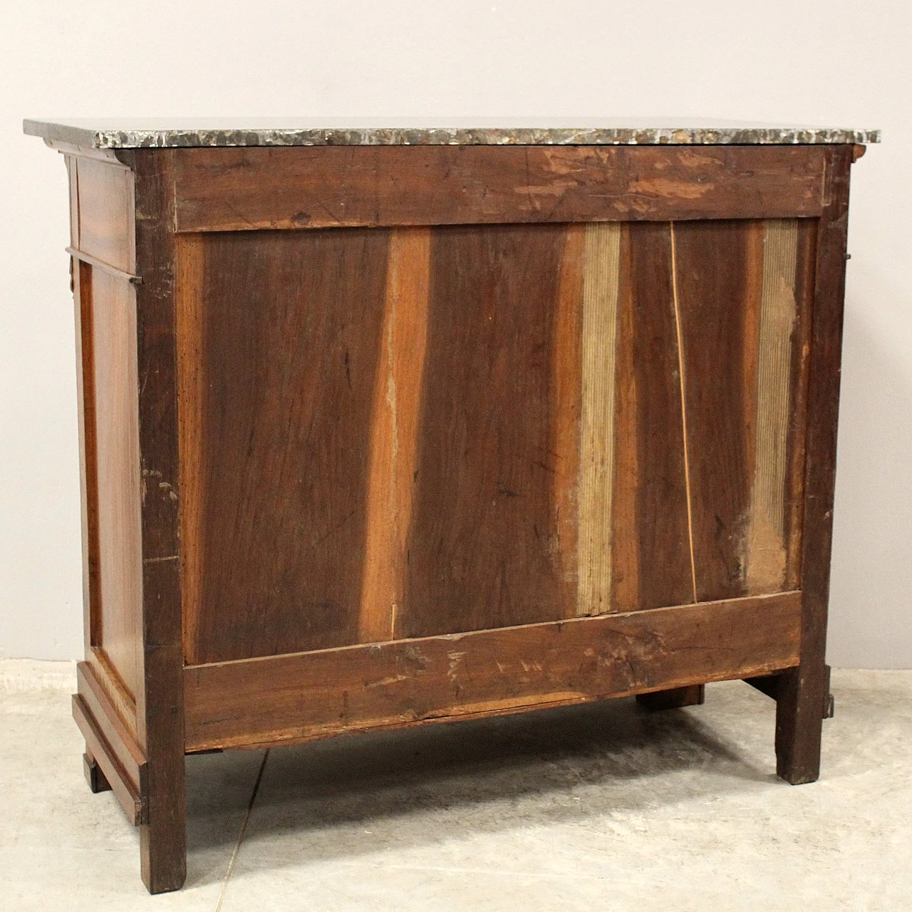 Empire chest of drawers in walnut, 19th century 14