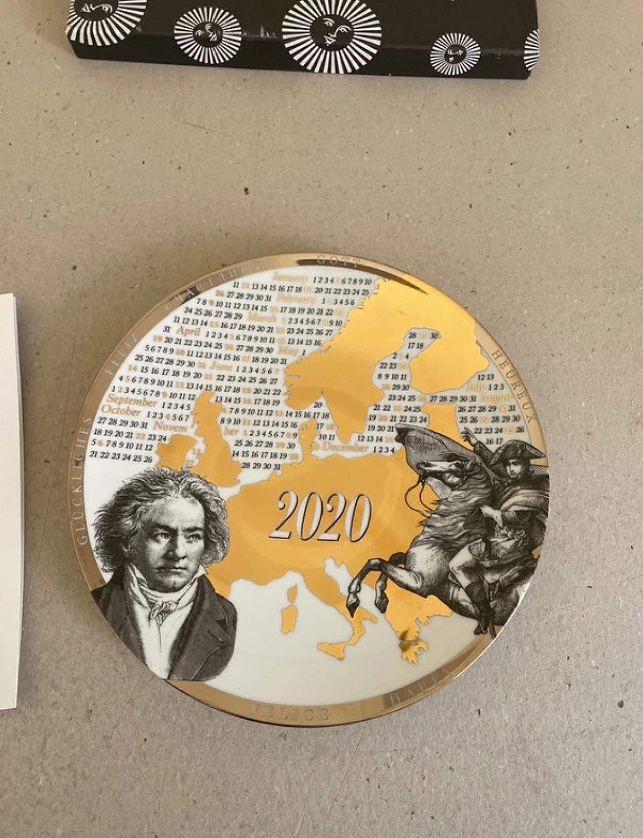 Fornasetti's 2020 Calendar plate numbered 4