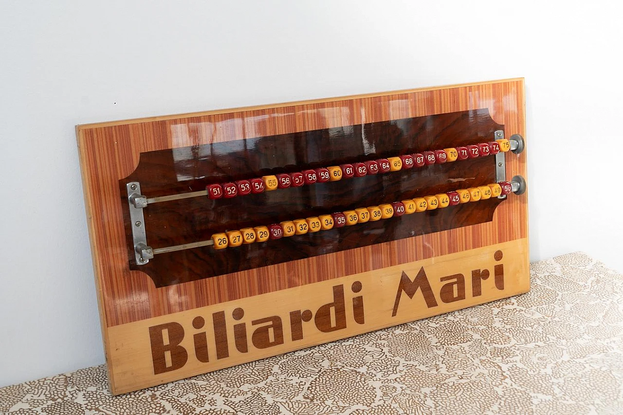 Italian billiard board by Biliardi Mari, 1980s 2