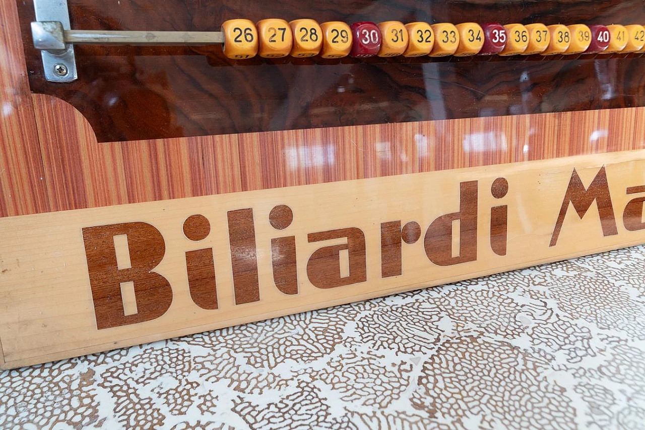 Italian billiard board by Biliardi Mari, 1980s 6