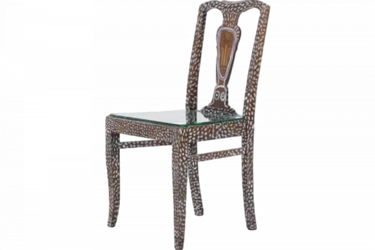 Sculptural glass chair by Ulrica Hydman-Vallien, late 20th century 17