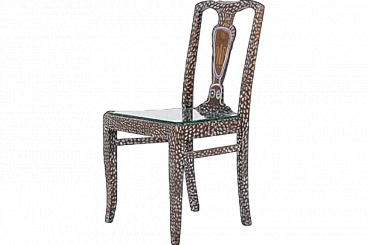 Sculptural glass chair by Ulrica Hydman-Vallien, late 20th century