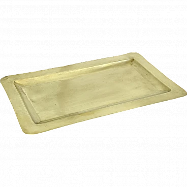 Rectangular brass tray, 1960s