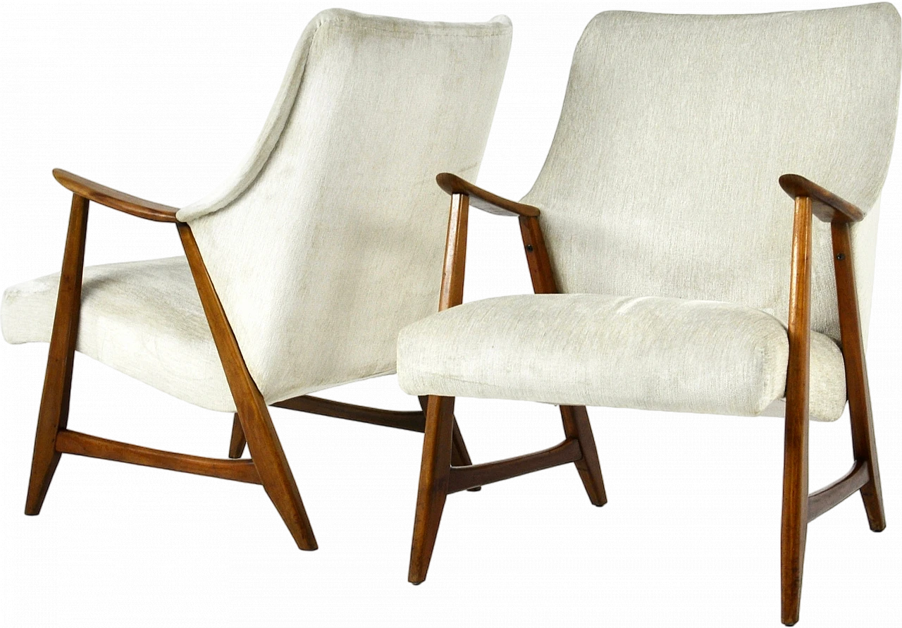 Pair of Scandinavian armchairs, 1960s 13