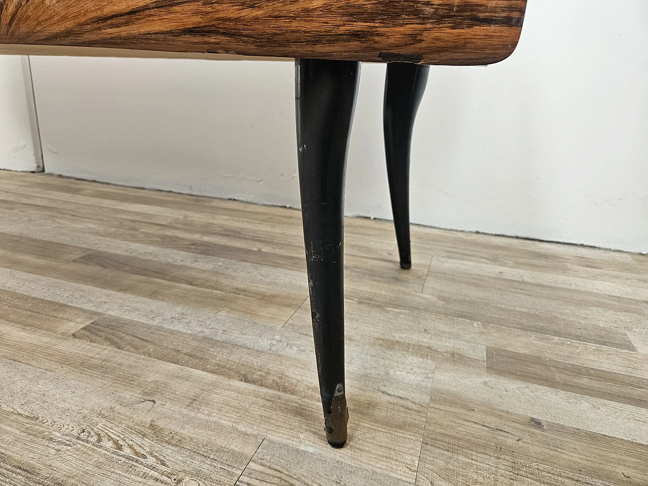 Mid Century sideboard with glass top and drawers, 1950s 19