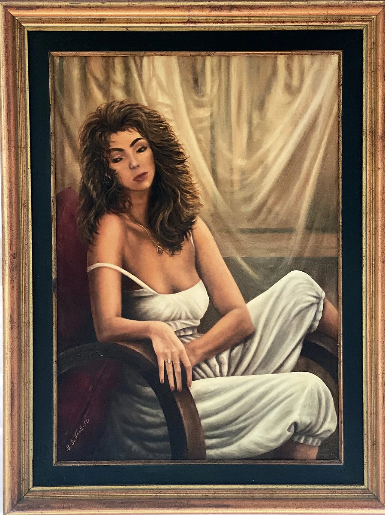 Flavia by Max De Winter, oil on canvas, 1980s 1