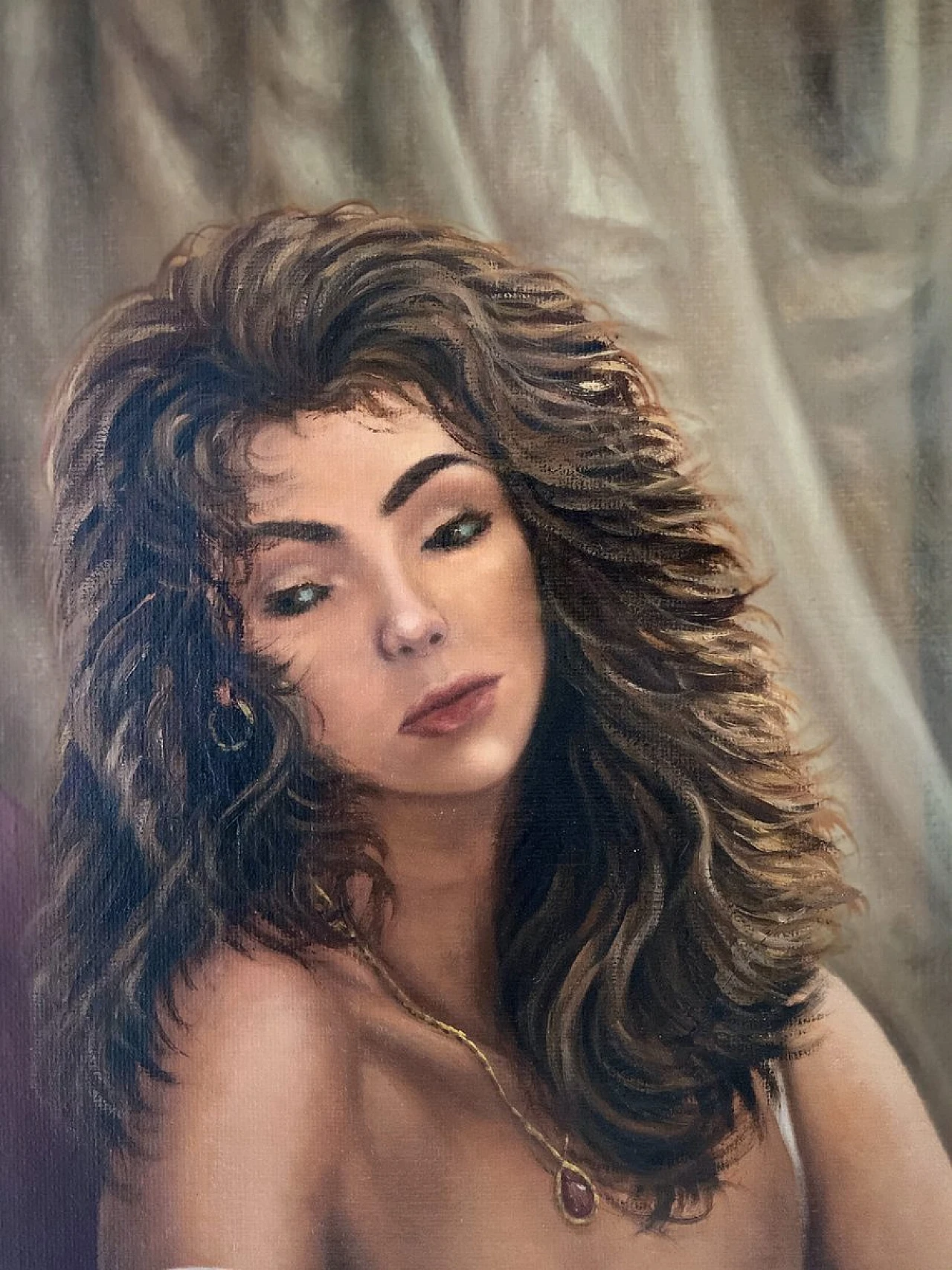 Flavia by Max De Winter, oil on canvas, 1980s 3