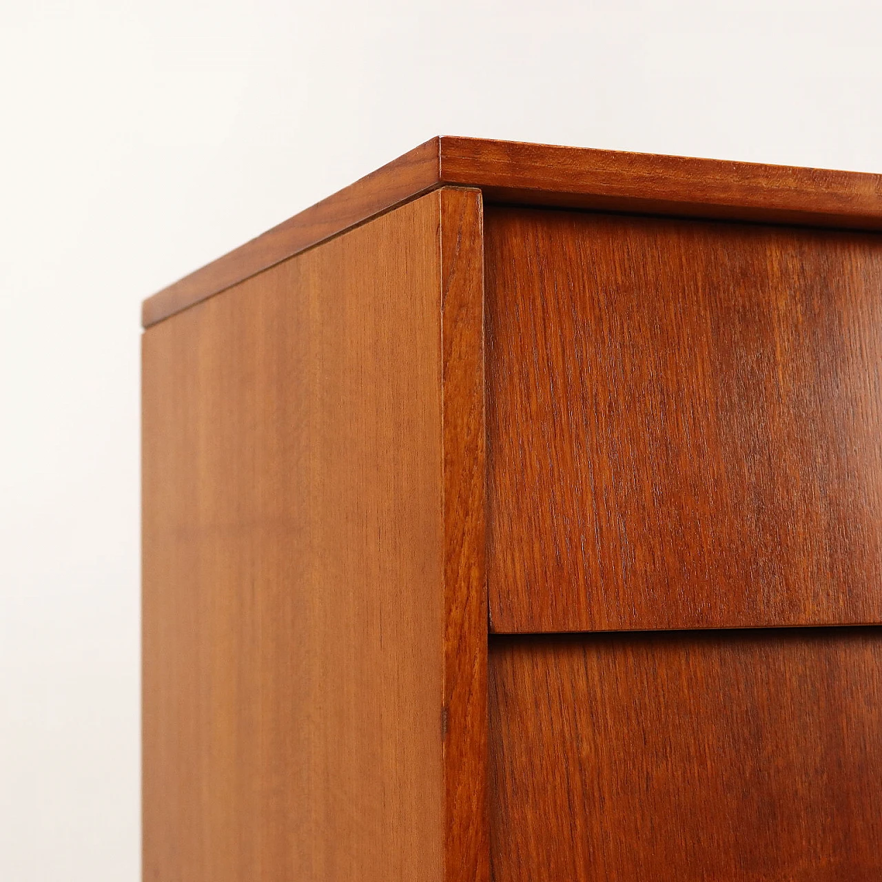 Teak veneered wooden chest of drawers by Isa Bergamo, 1960s 4