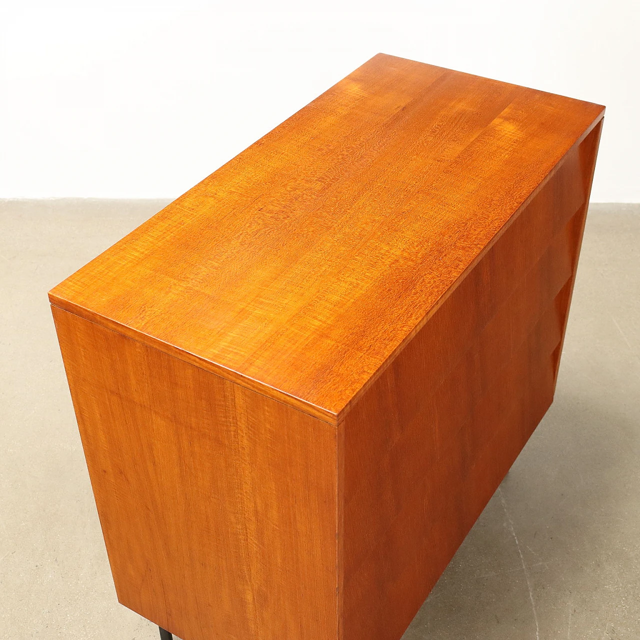 Teak veneered wooden chest of drawers by Isa Bergamo, 1960s 7