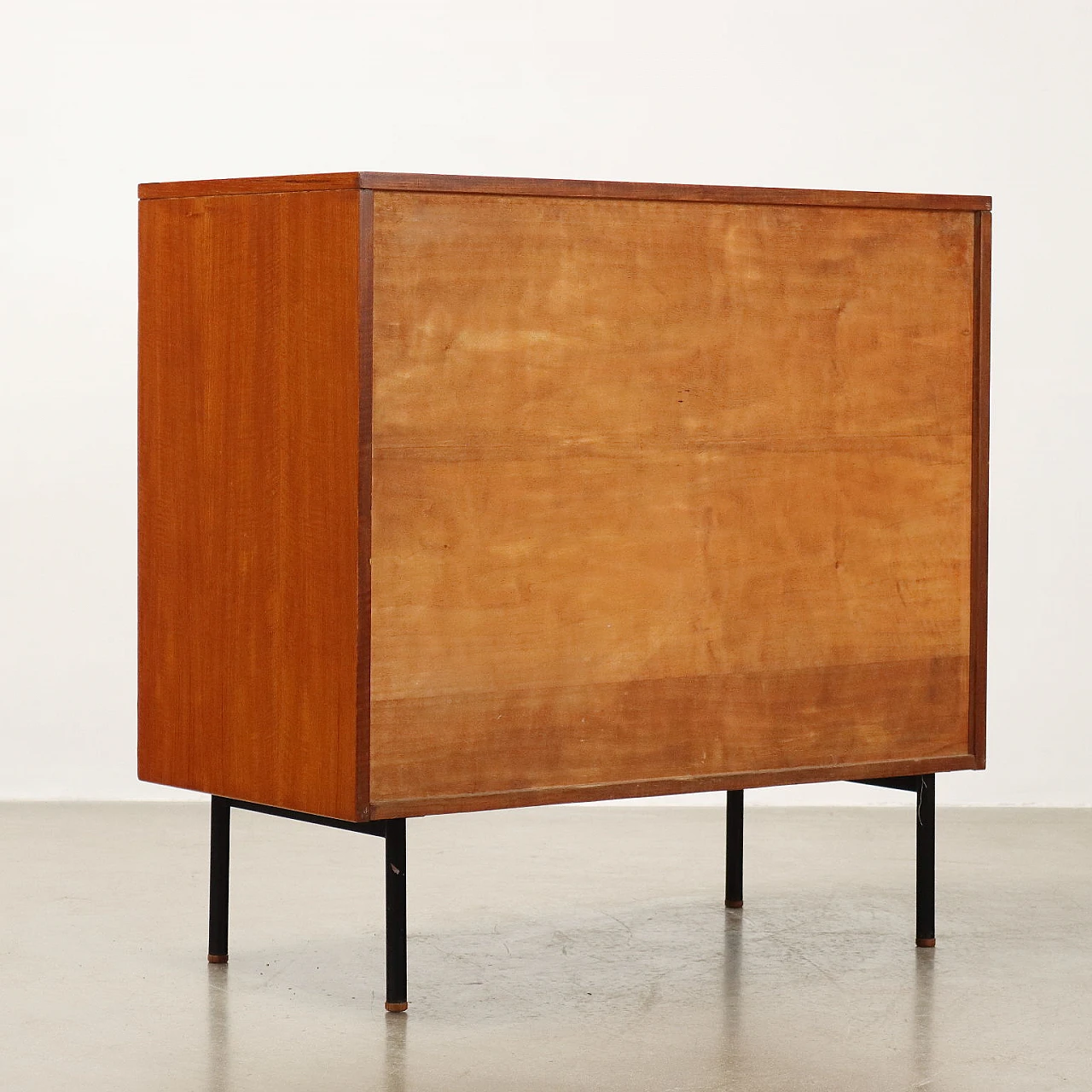 Teak veneered wooden chest of drawers by Isa Bergamo, 1960s 8