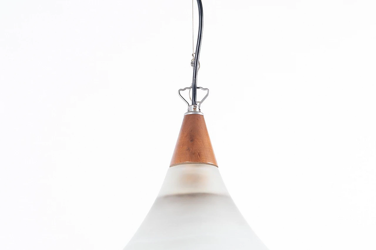 Murano glass hanging lamp, 1960s 5