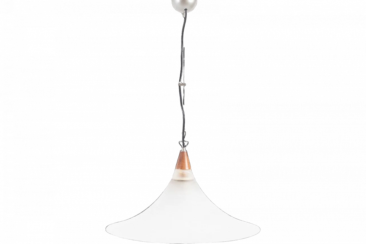 Murano glass hanging lamp, 1960s 7