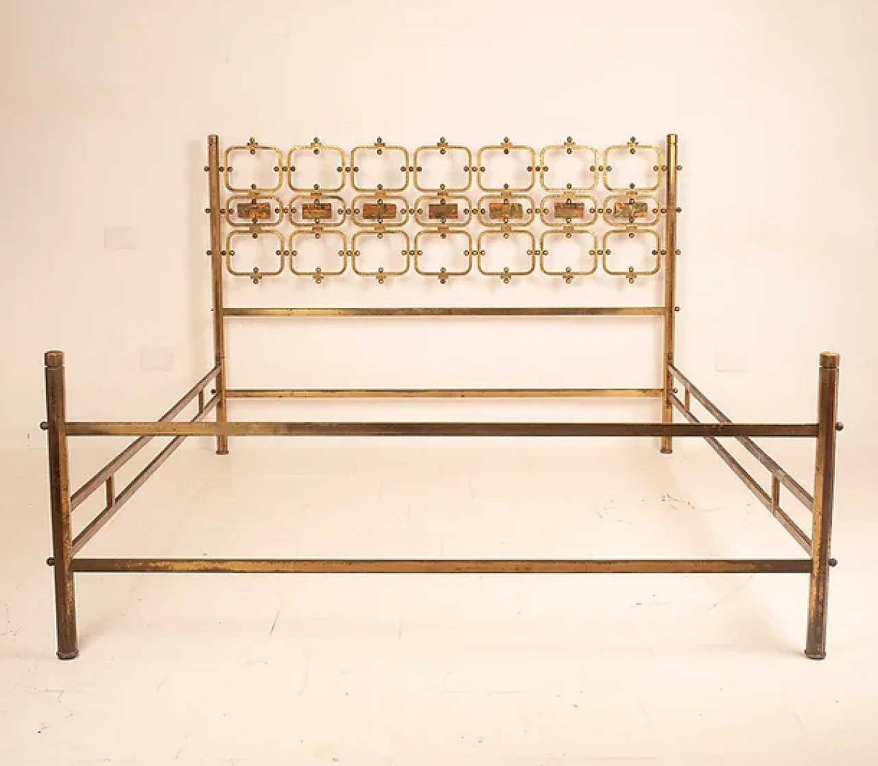 Letto in bronzo di Arnaldo Pomodoro per Borsani Varedo, anni '50 1