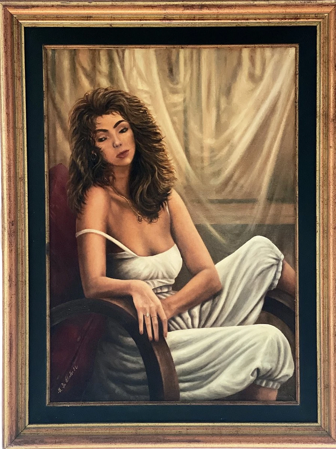 Flavia by Max De Winter, oil on canvas, 1980s 16