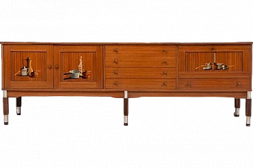 Credenza Mid-Century in legno, anni '50