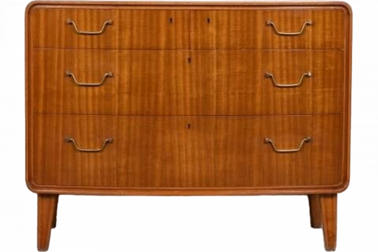 Wooden chest of drawers by Axel Larsson for Bodafors, 1960s 9