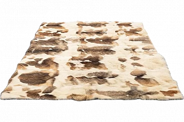 Fur blanket rug by Pietro Bruno, late 20th century