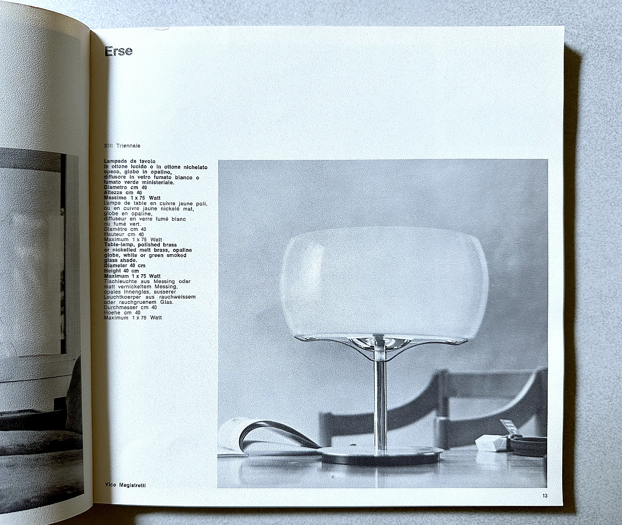 Table Lamp Mod. Erse by Vico Magistretti for Artemide, 1964 10