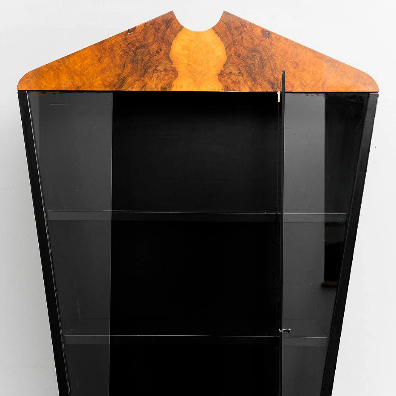 Display cabinet in wood, briar, 1940s 3