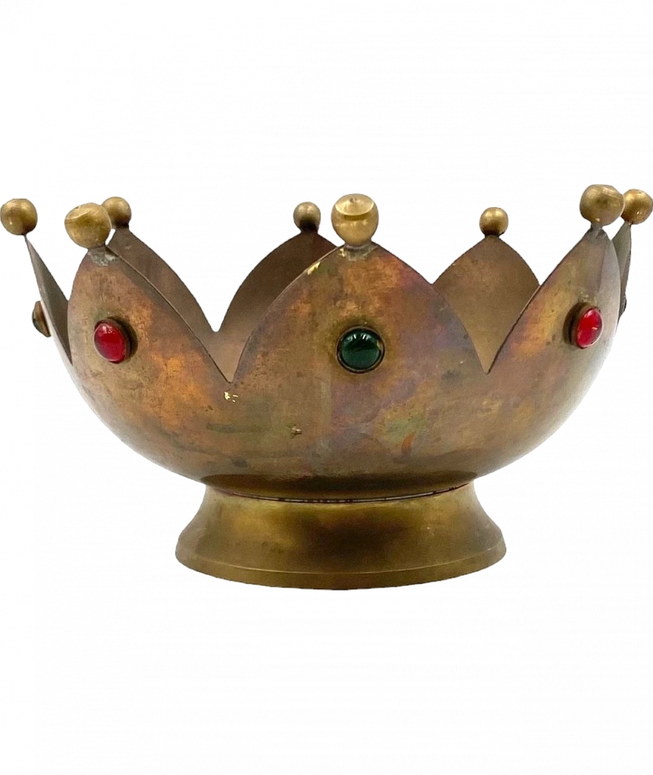 Brass tidy tray in the shape of a crown, France, 1960s 16