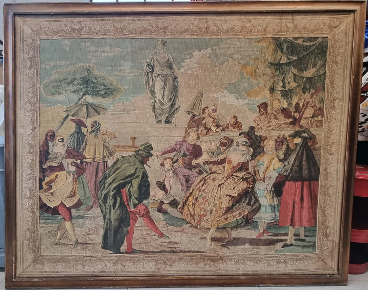 Tapestry inspired by the Minuet Carnival scene, 1960s 1