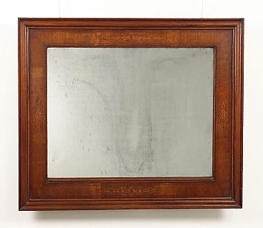 Walnut Charles X mirror, second quarter 19th century